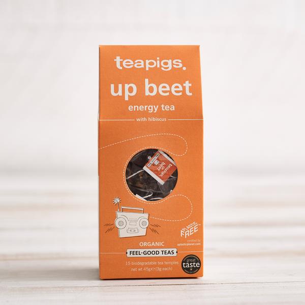 Teapigs Up Beet Tea - Organic Herbal Tea for Energy & Detox - Perfect for Morning Boost & Afternoon Relaxation