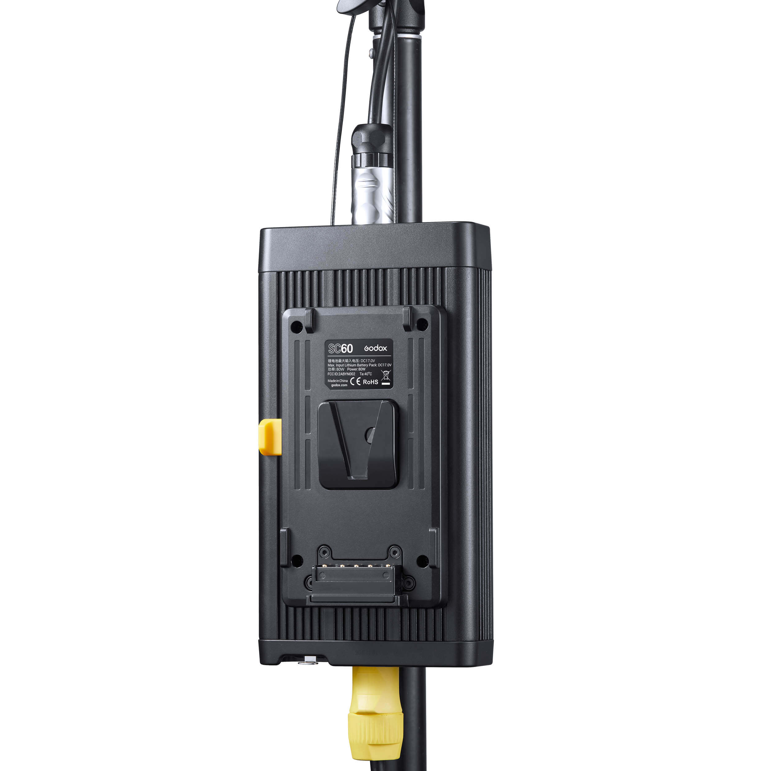 60W Dimmable LED Video Light with Focus Control - 2800K to 6500K Adjustable Color Temperature for Photography, Videography, and Studio Lighting