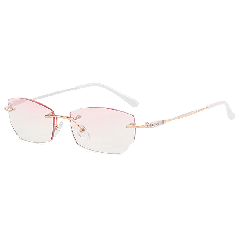 Frameless Gradient Double Layer Ultra Light Anti Blue Light Reading Glasses for Men & Women - Reduce Eye Strain for Computer Work, Reading & Gaming