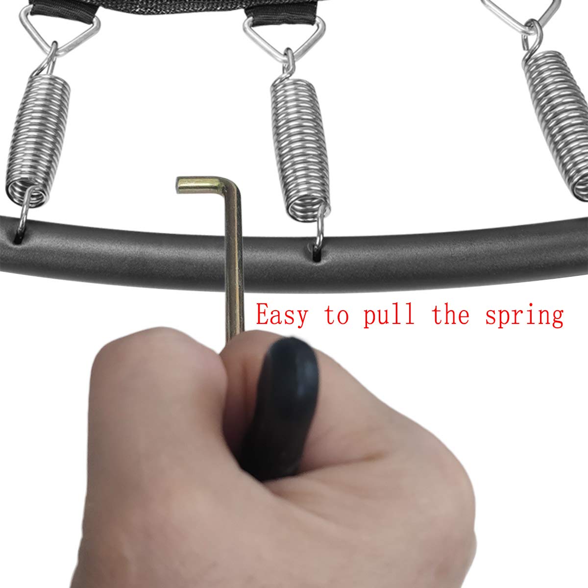 Trampoline Spring Puller Tool - Heavy Duty Trampoline Hook & Replacement Spring Puller for Easy Maintenance - Perfect for Backyard Trampoline Repair & Safety Checks