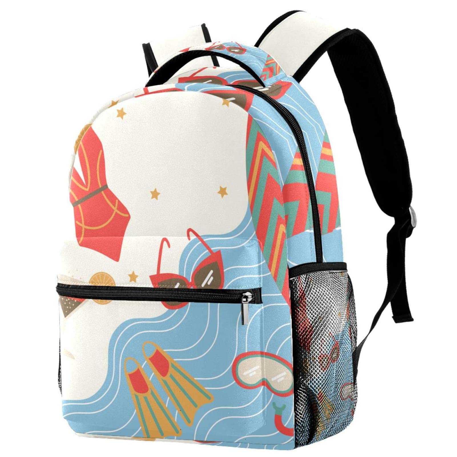 Waterproof Beach Diving Backpack for Women - Lightweight College Book Bag & Work Laptop Backpack (15.6 Inch) - Perfect for Swimming, Travel, Hiking and Outdoor Activities