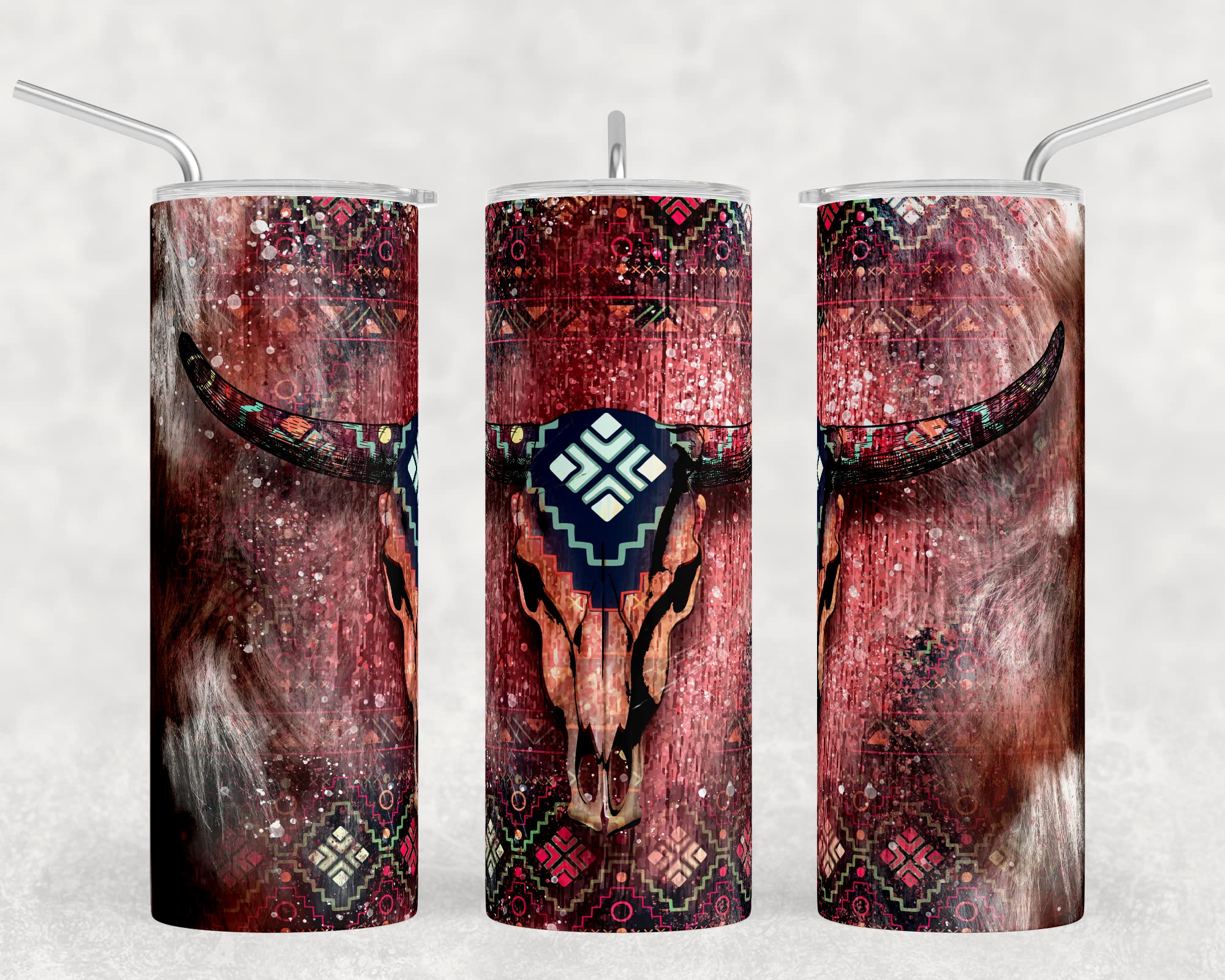 Skull Tumbler Sublimation Prints - Ready to Press Heat Transfer Bundle for DIY Crafts, Custom Tumblers & Personalized Gifts (20 Designs)