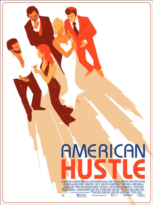 American Hustle Movie Poster - Matt Taylor Art Print - Vintage Hollywood Wall Decor for Home Theater & Office