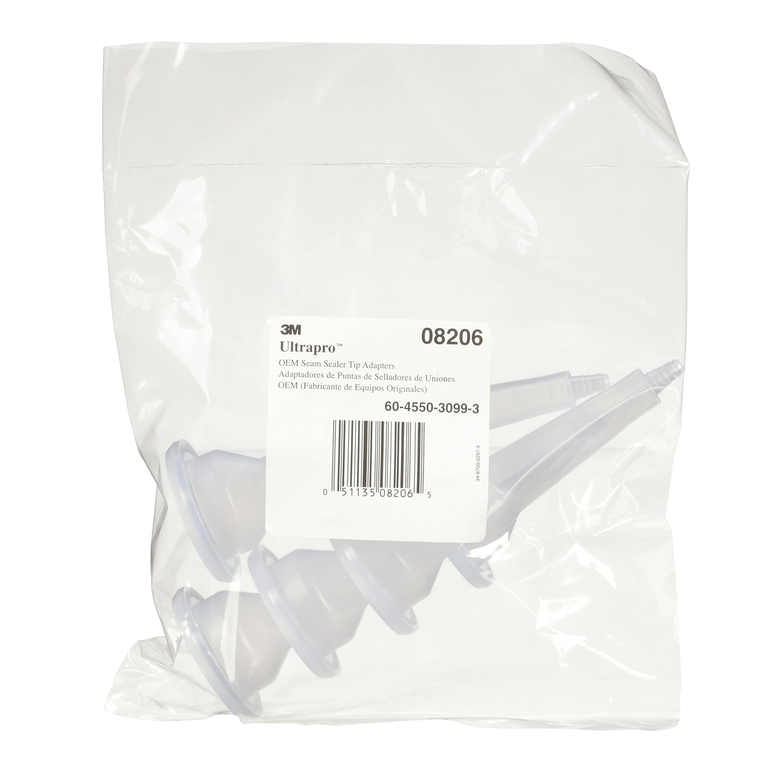3M OEM Seam Sealer Tip Adapter 08206 - 6 Pack for One-Part Seam Sealers, Perfect Match for OEM Seams - Ideal for Automotive, Marine & RV Seam Sealing Applications