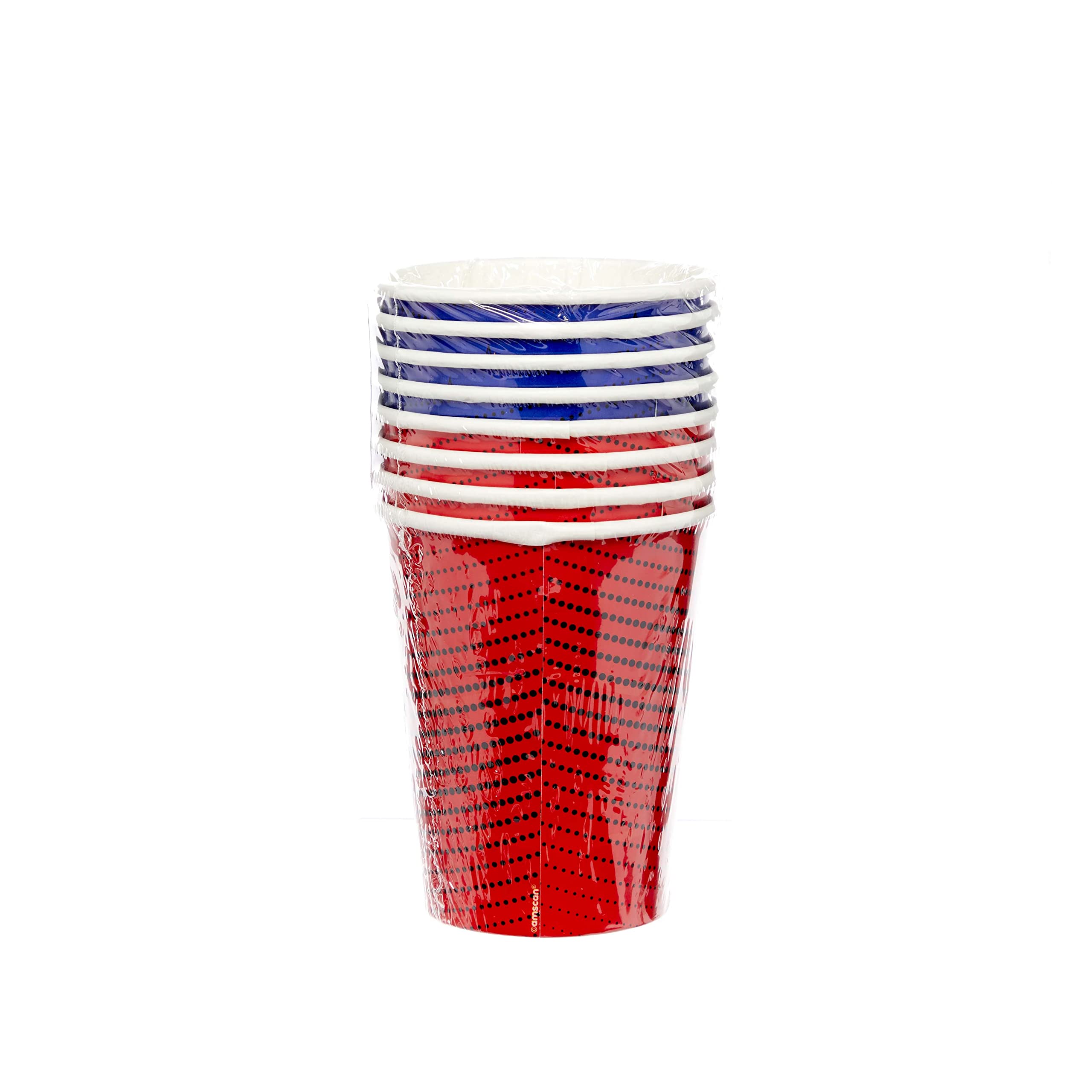 Amscan 9909087 Super Hero Mixed Cups 250Ml (8.5oz) - 12 Pack | Party Supplies for Kids Birthday, Halloween & Superhero Themed Events | BPA-Free Plastic Drinkware for Juice, Soda & Water