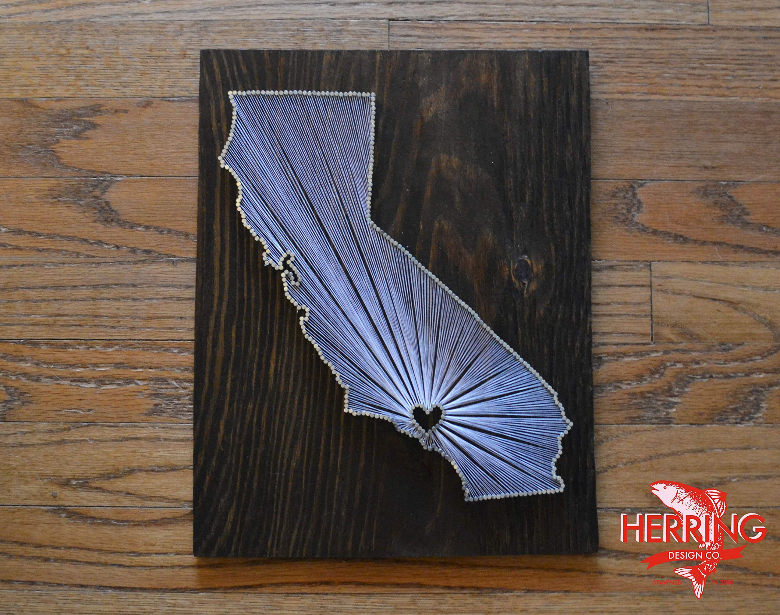 California String Art Kit - DIY Home Decor for Walls, Unique Handmade Gift Idea for Christmas, Birthday, Housewarming - Perfect for Living Room, Bedroom, Nursery & Office Decor