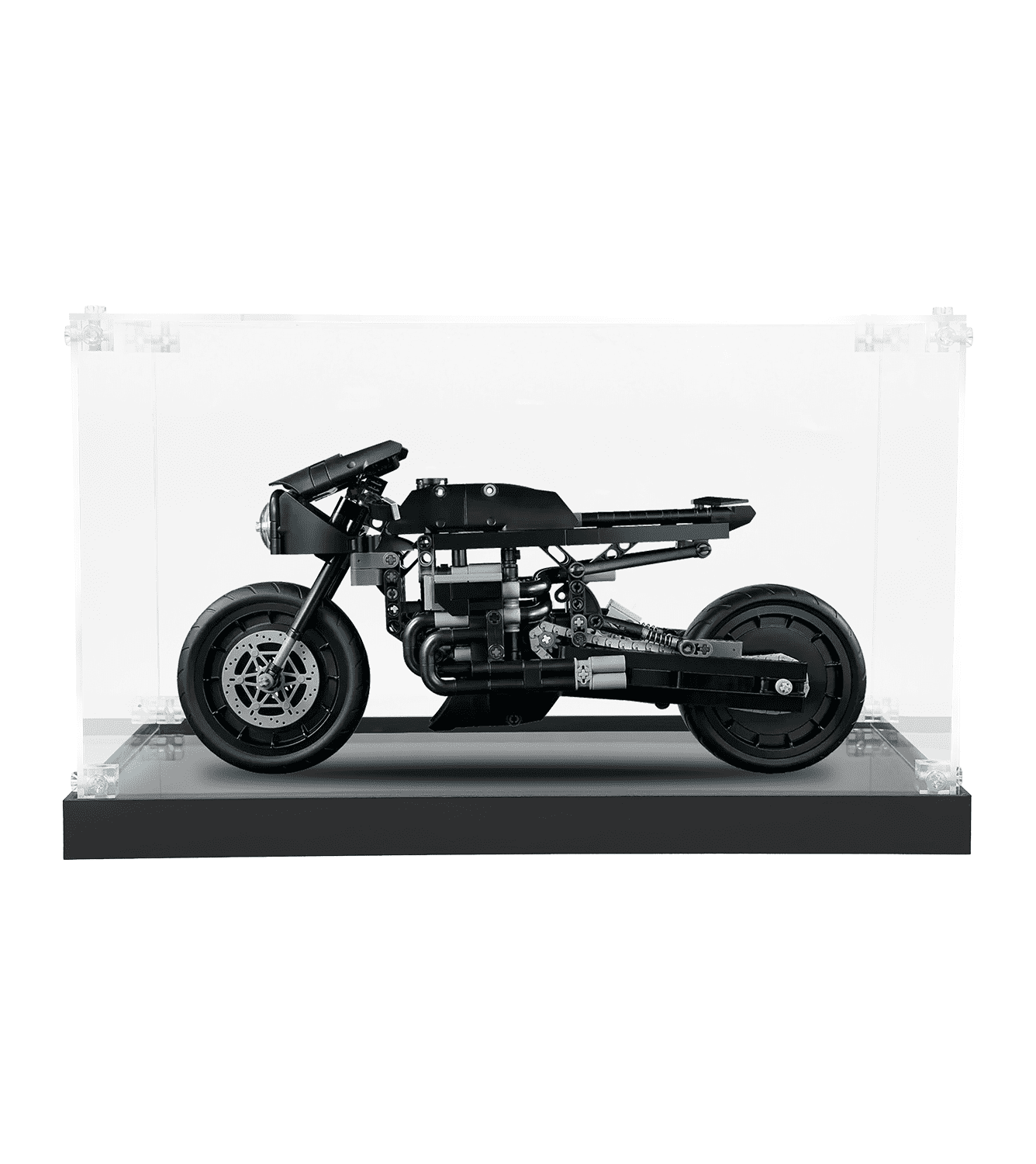LEGO Technic The Batman Batcycle 42155 Display Case - Premium Acrylic Showcase for Collectible Model - Perfect for Home Decor, Office Display & Gift for LEGO Fans