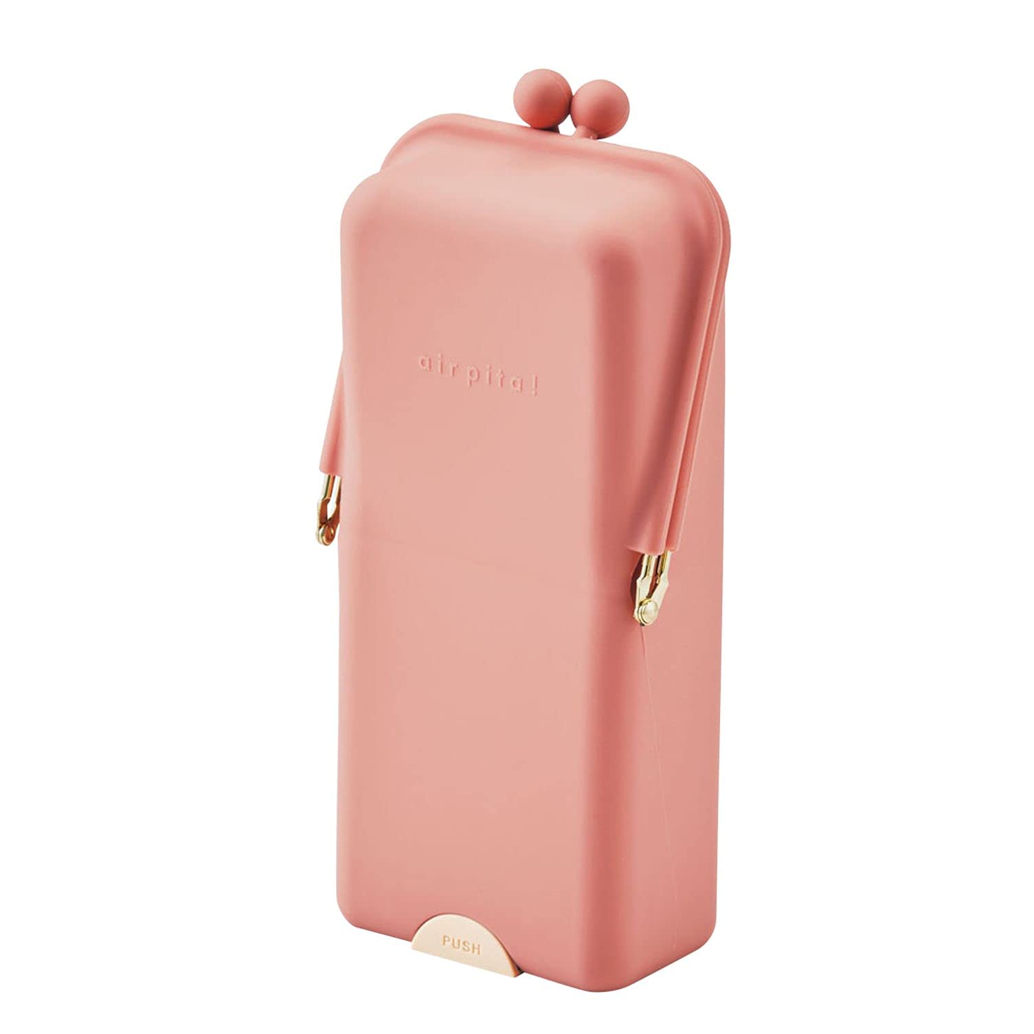 Kutsuwa Airpita! Pen Case - Nudie Rose Design (AK054RD) - Stylish Pencil Holder for School, Office & Travel Organization