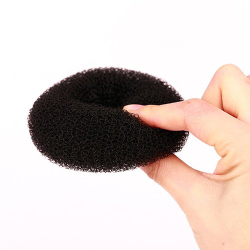 Donut Hair Bun Maker - Black Ring Style Shaper for Perfect Updos, Ballet Buns & French Twist Hairstyles | Great for Dance, Work & Special Occasions
