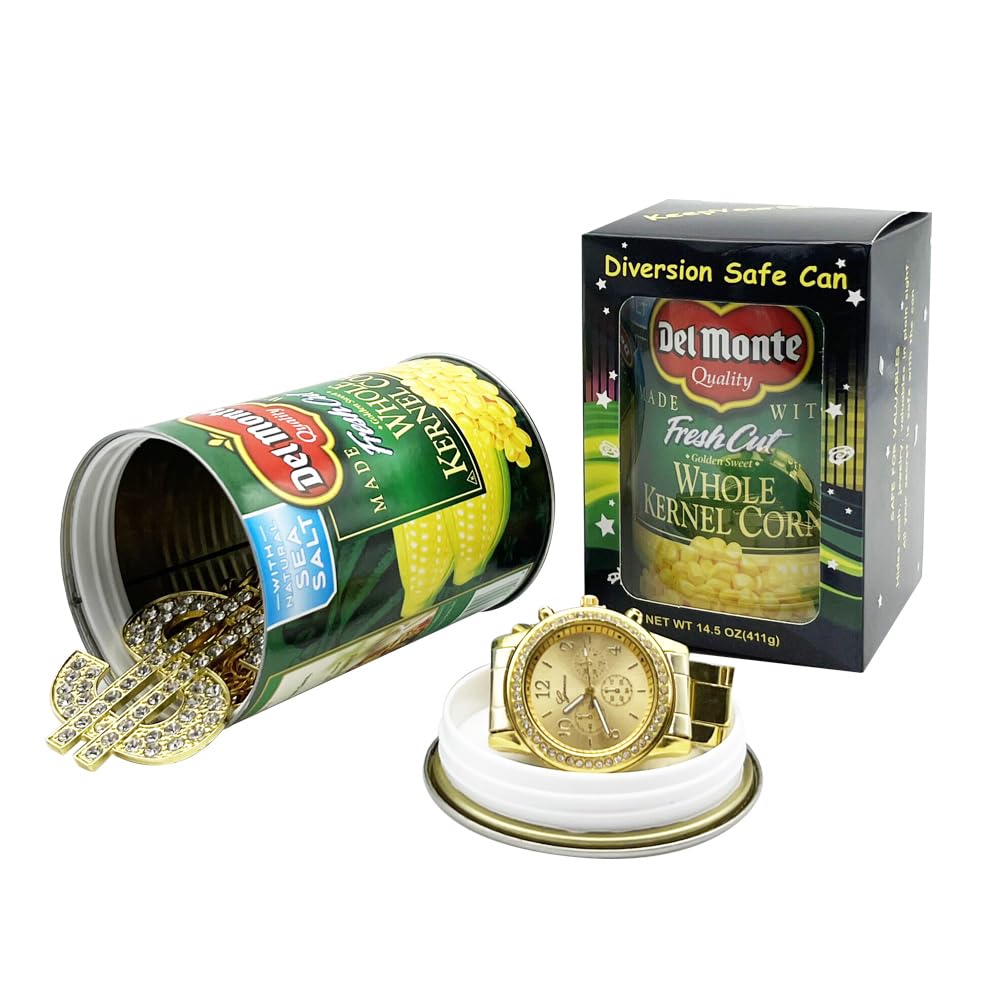Fake Can Safe - Diversion Secret Stash Container for Money & Valuables - Discreet Storage Solution for Home, Office & Travel Security