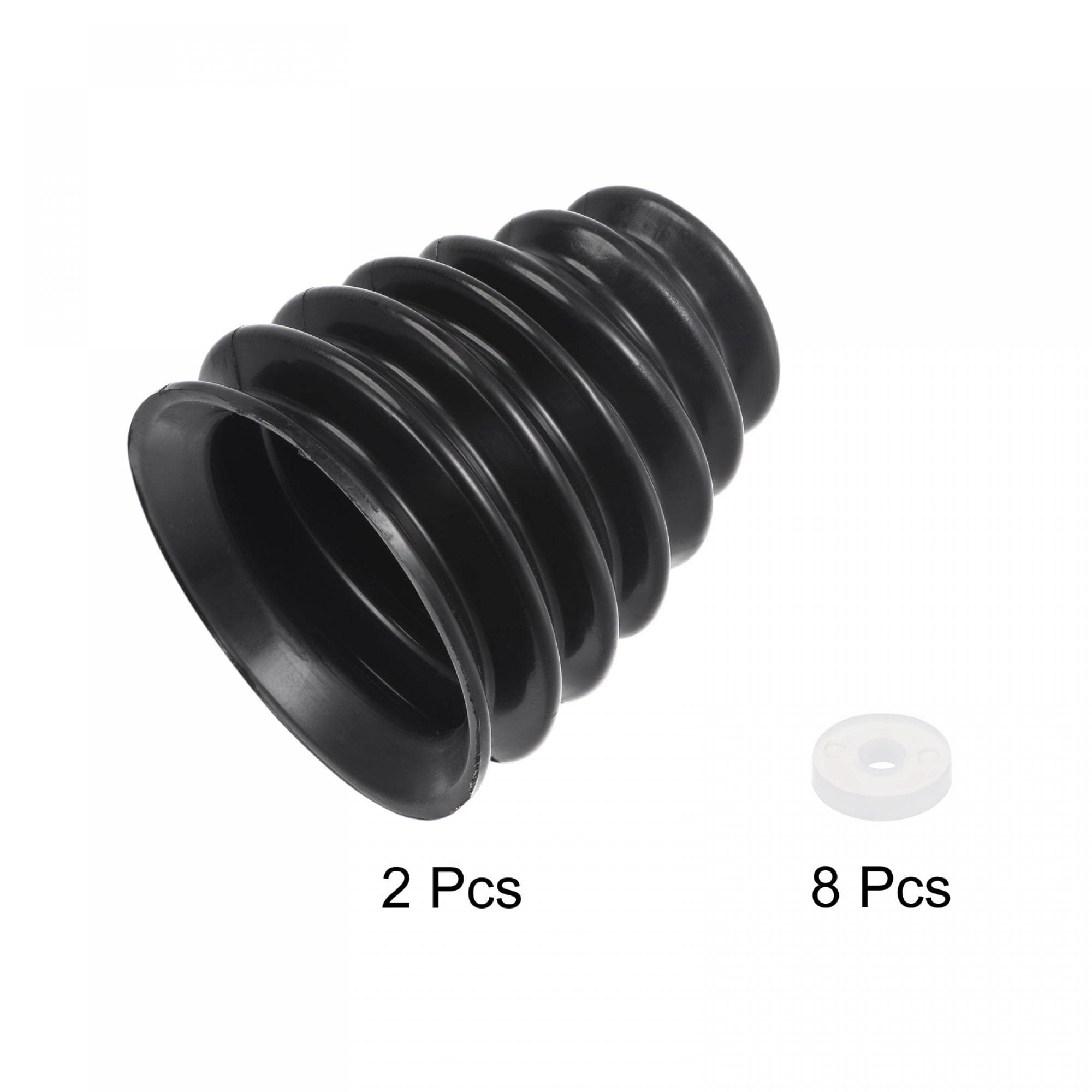 Rubber Drill Dust Cover for Electric Hammer, 2PCS Black - Dust Protection for DIY & Construction