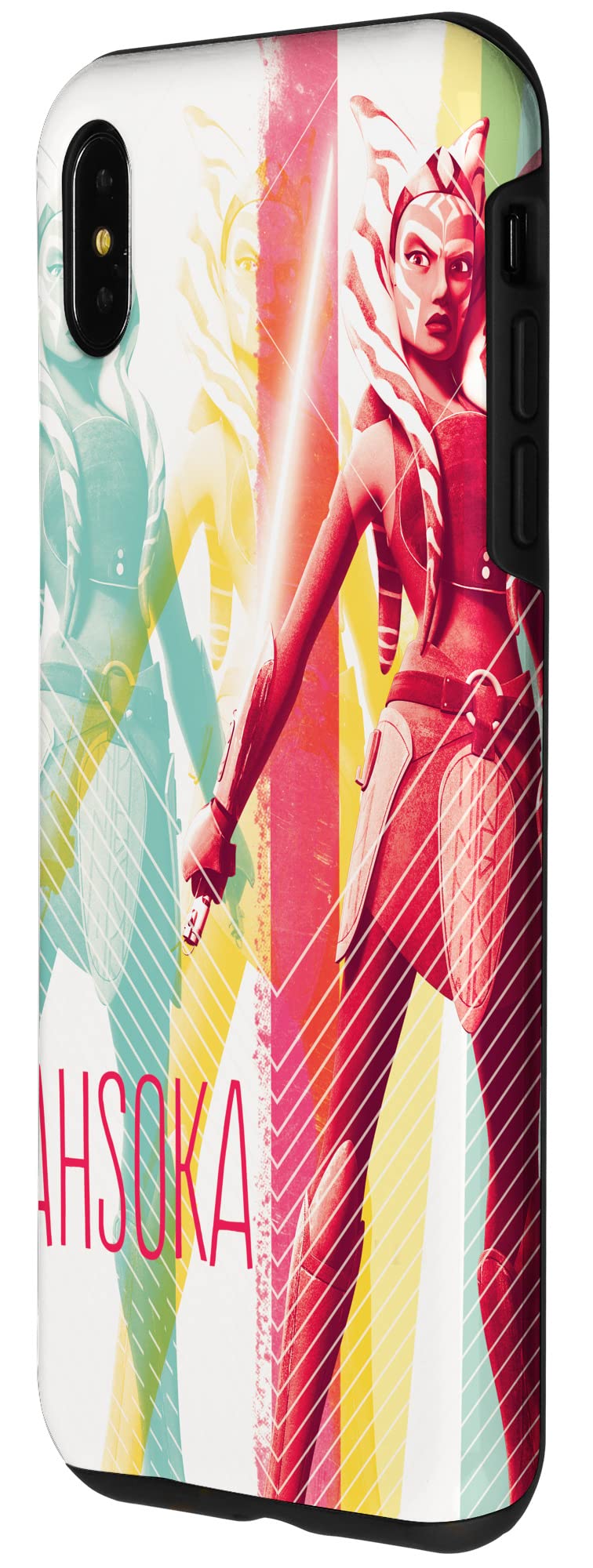 iPhone XS Max Star Wars The Clone Wars Ahsoka Tano Pop Art Phone Case - Durable Protective Cover for iPhone XS Max - Perfect for Fans, Cosplay & Everyday Use