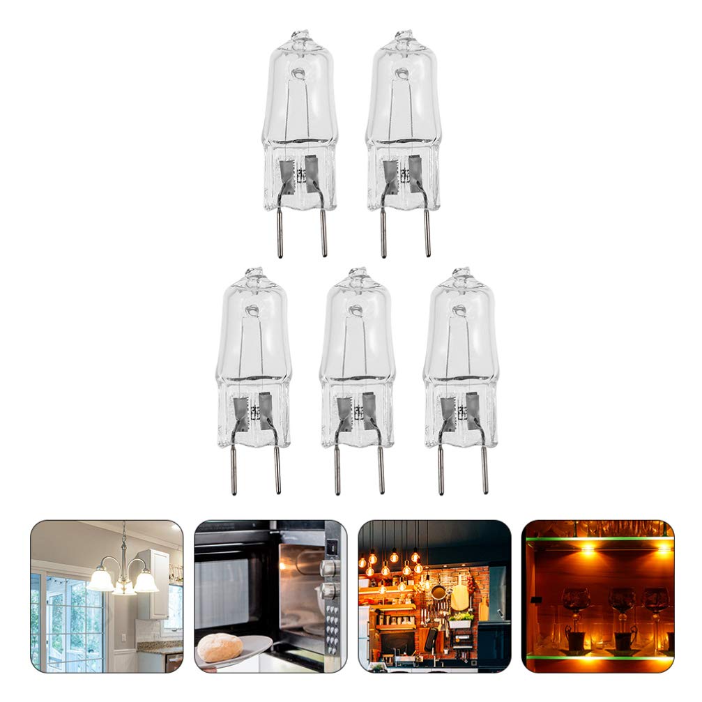 5PCS G8 120V 20W Halogen Oven Light Bulbs - Under Cabinet Puck Lighting Replacement for Microwave, Kitchen Stove & Home Appliances (Perfect for Baking, Cooking & Kitchen Illumination)
