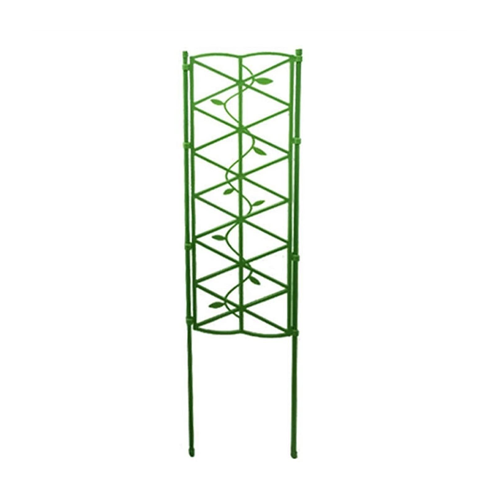 liushop Plant Support Stakes - Foldable Steel & Plastic Climbing Vine Rack for Potted Plants | Garden Trellis, Flower Support Frame | Indoor & Outdoor Decorative Plant Stake for Vines, Tomatoes, Roses