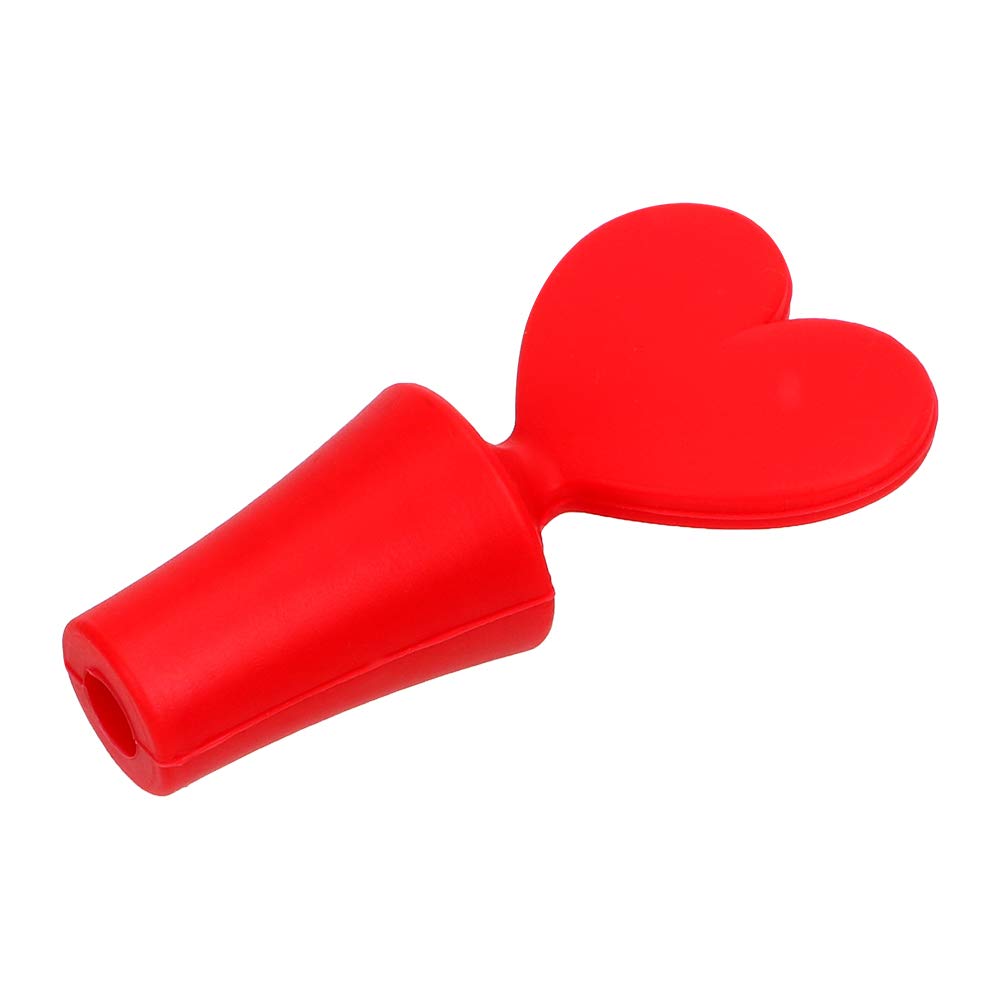 1PC Leak-Proof Silicone Wine Stoppers - Airtight Wine Bottle Sealer Cap for Wine & Beer Bottles, Cork Stopper Plug (Red) | Perfect for Home Bars, Parties, Picnics & Wine Preservation