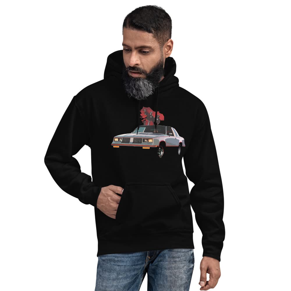 1984 Hurst/Olds Lightning Rod Shifter Classic Car Hoodie - Vintage Muscle Car Apparel for Men & Women - Perfect for Car Enthusiasts, Auto Shows & Casual Wear