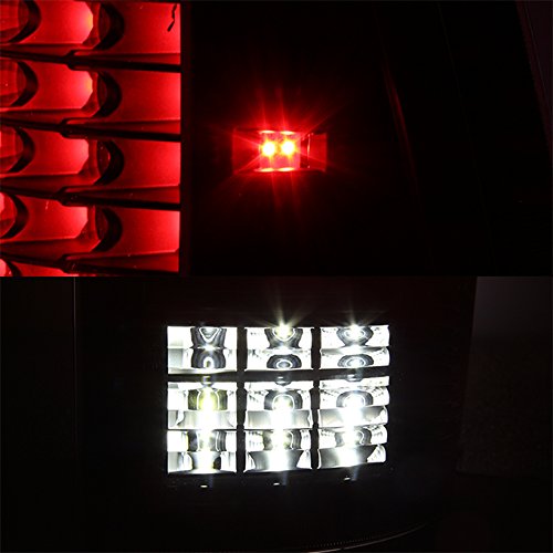 AKKON LED Taillights Set with 3rd Brake Lamp for 2009-2018 Dodge Ram 1500 & 2010-2018 Ram 2500/3500 - Black C Strip Design | Upgrade Your Truck's Rear Lighting for Better Visibility and Style
