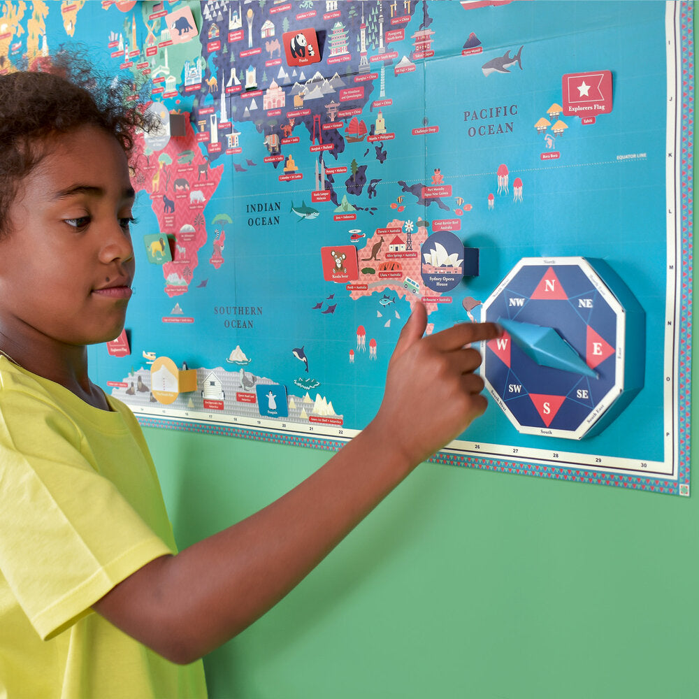 Giant World Map Poster - Large Detailed Wall Map for Home, Office & Classroom Decor - Perfect for Geography Lovers & Educational Use