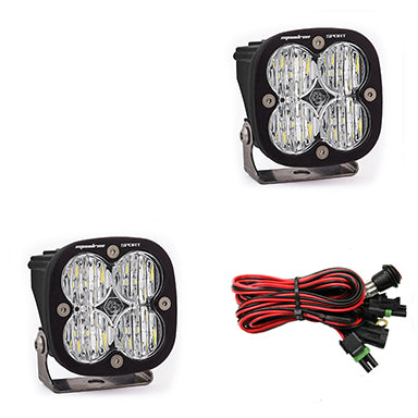Baja Designs Squadron Sport Wide Cornering LED Lights - High-Performance Off-Road Lighting Pair in White | Perfect for Jeep, Truck & ATV Night Driving