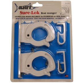 Black's Sure Lok White Rod Hanger - Heavy Duty Closet Organizer for Hanging Clothes, Towels & Accessories | Perfect for Bedroom, Bathroom & Laundry Room Storage