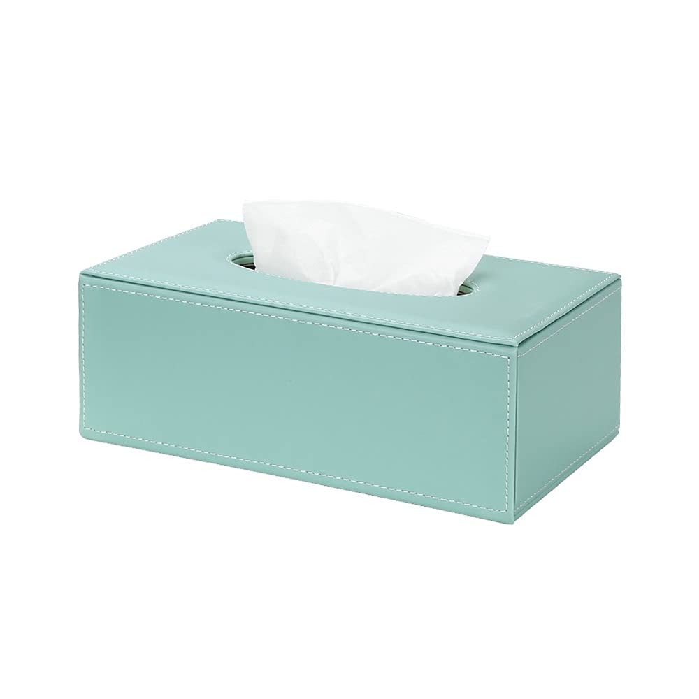 LLLY Marble Towel Dispenser - Faux Leather Tissue Box Cover Holder for Home & Car - Elegant Royal Napkin & Paper Towel Organizer for Bathroom, Kitchen, Living Room, and Office Decor