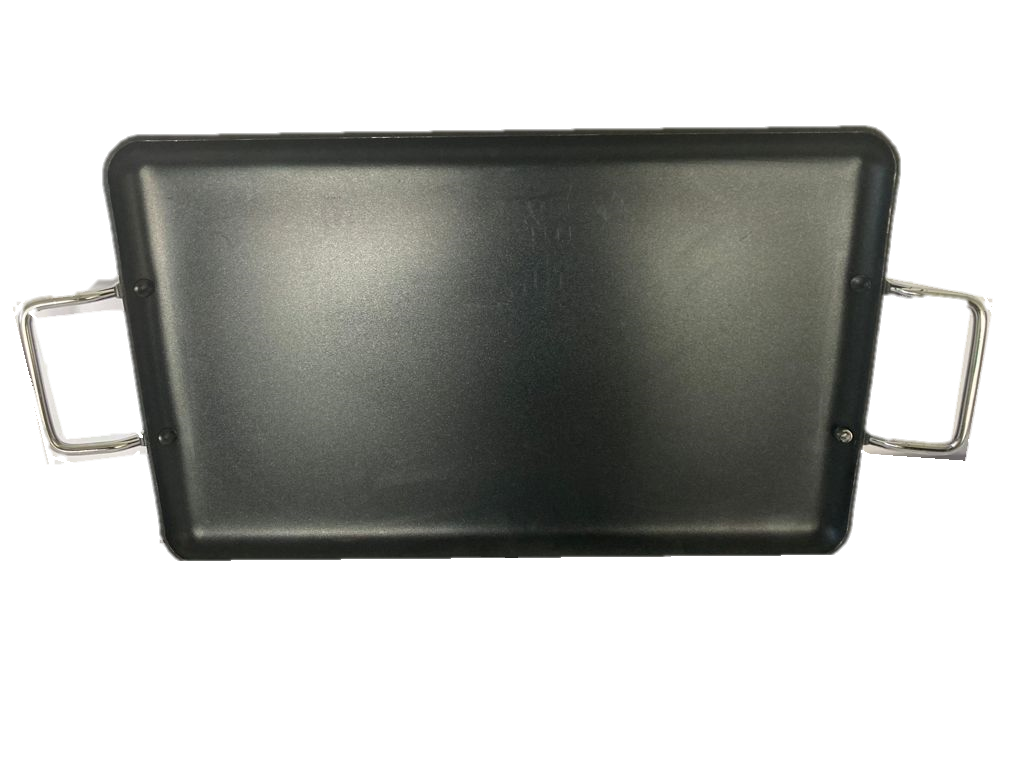 Nonstick Double Griddle Pan 19 x 11.5 Inches - 2 Pack for Gas, Induction & Electric Stoves - Perfect for Pancakes, Burgers & Breakfast Cooking - Commercial & Home Kitchen Use