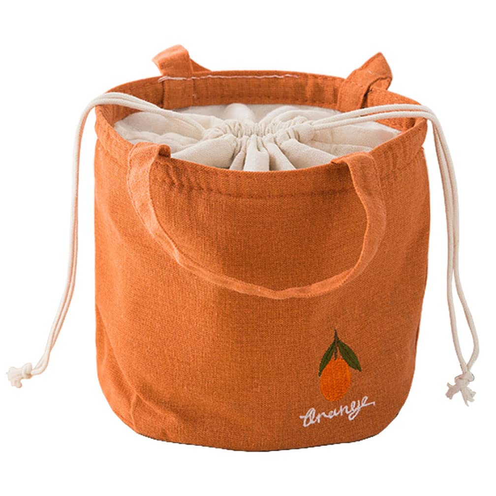 ShiFeiErWFC Insulated Lunch Bag for Women - Orange/Avocado/Lemon/Peach Tote Lunch Box Container | Perfect for Work, School, Picnics & Outdoor Activities