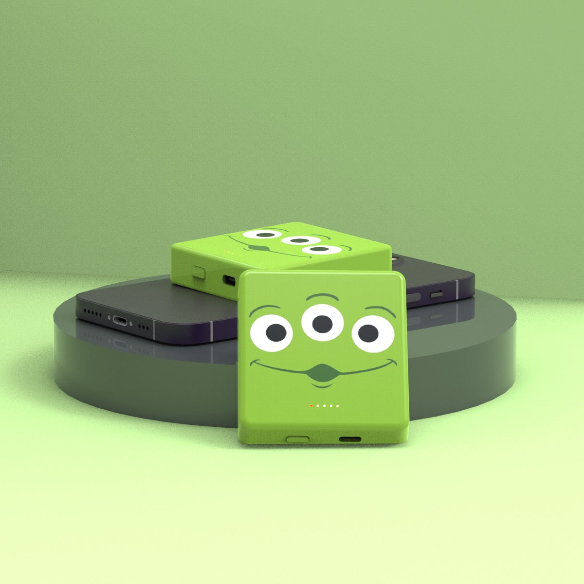Limited Edition Toy Story Magnetic Wireless Power Bank with Aliens Design - Portable Charger for iPhone, Android, Travel & Outdoor Adventures