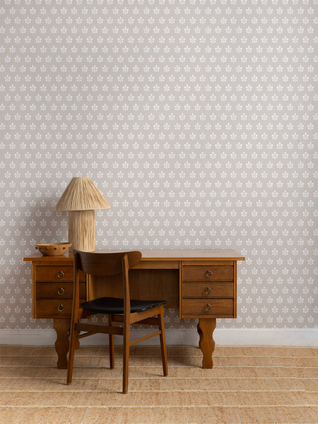 Sugar Paper 'Ensley' Wallpaper in Khaki - Premium Peel and Stick Wallpaper for Bedroom, Living Room & Home Decor