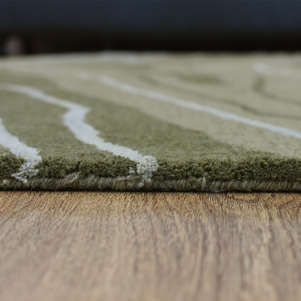 Solstice Hand Tufted Rug - Soft Bohemian Area Rug for Living Room, Bedroom - Premium Wool Carpet for Home Decor