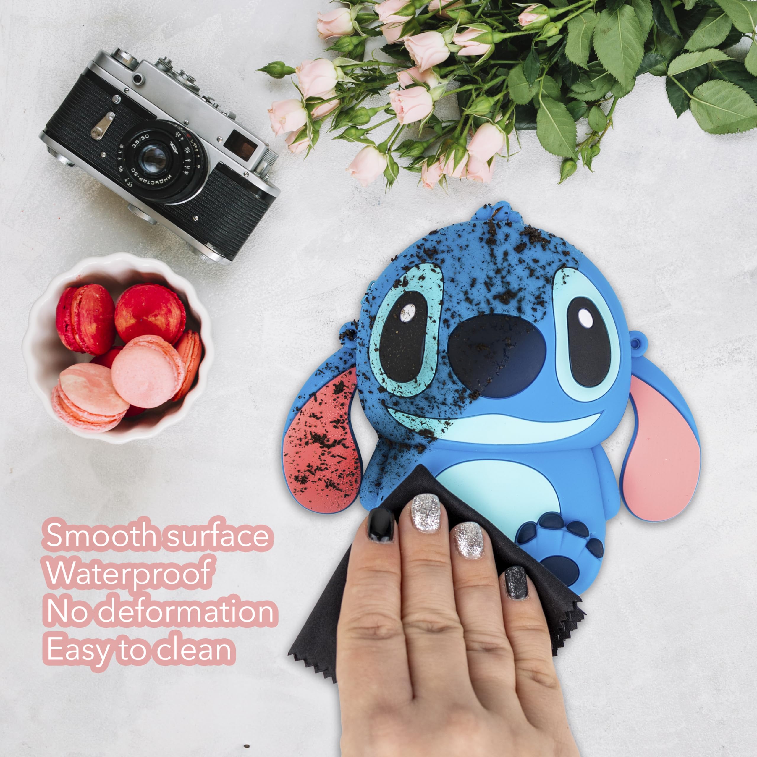 MOONBROOK Kawaii Crossbody Purse with Matching Bracelet - Cute Blue Handbag for Women & Girls - Perfect Gift for Birthday, Valentine's Day & Travel Accessories