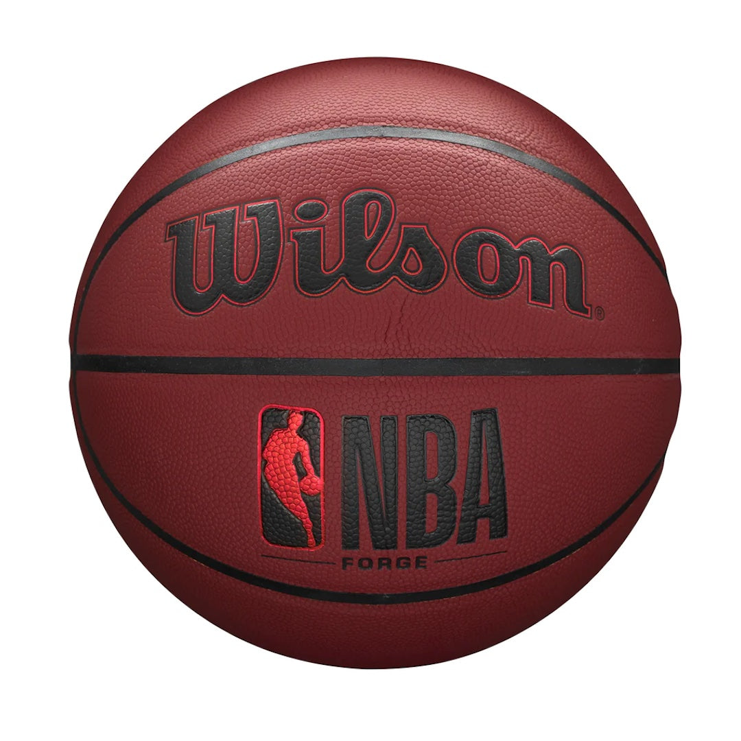 Wilson NBA Forge Series 5 Official Game Basketball - Premium Indoor/Outdoor Basketball for Courts, Training & Competitive Play - Perfect for NBA Fans, Players & Coaches