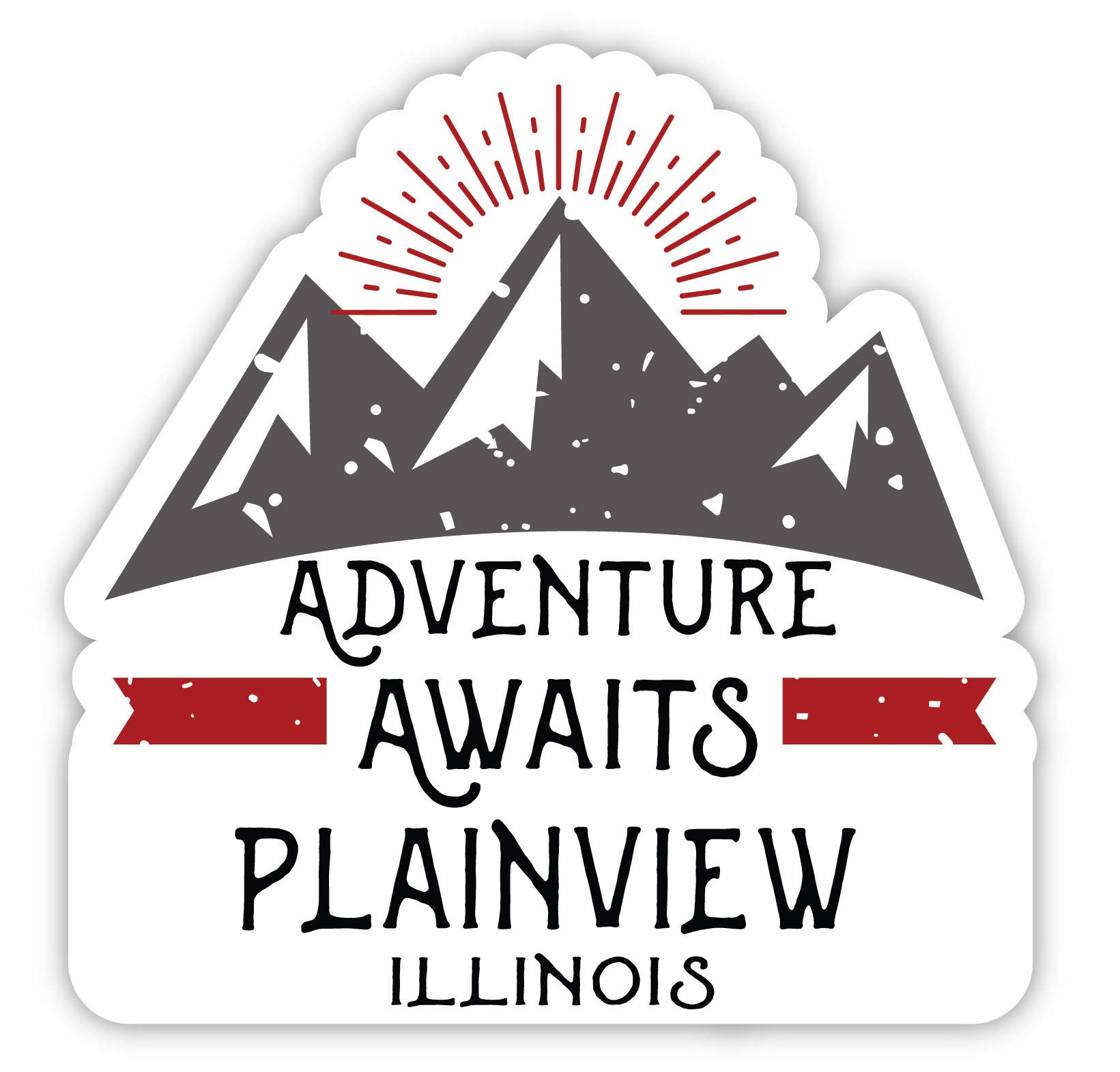 Plainview Illinois Souvenir 4-Inch Fridge Magnet - Adventure Awaits Design - Perfect for Travel Memories, Office Decor & Gift Ideas