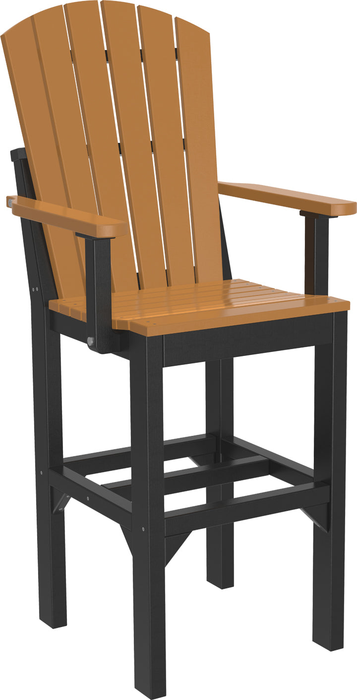Premium Adirondack Bar Height Arm Chair - Outdoor Patio, Garden, Deck & Poolside Seating - Durable & Weather-Resistant for Ultimate Relaxation