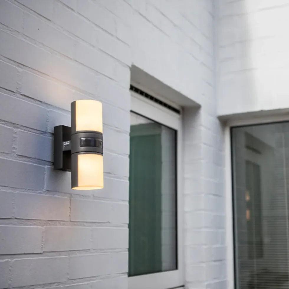 Rotating Cylinder Outdoor Wall Lights - Up and Down Lighting for Patio, Garden, and Exterior Home Decor | Weatherproof & Energy Efficient