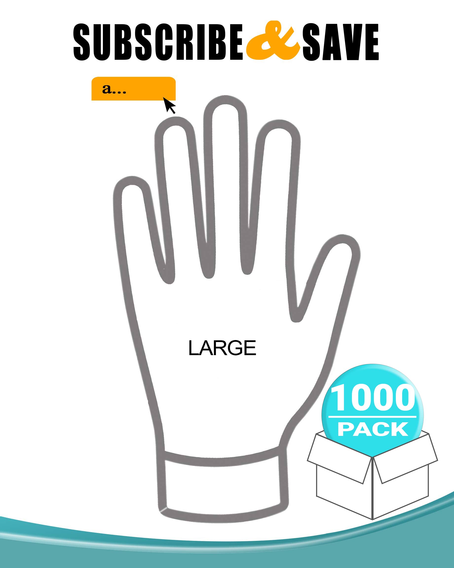 APQ Clear Non-Sterile Polyethylene Gloves - Disposable Food Handling Gloves for Cleaning, Cooking, Supermarkets & Food Service - Perfect for Kitchen, Janitorial & Retail Use