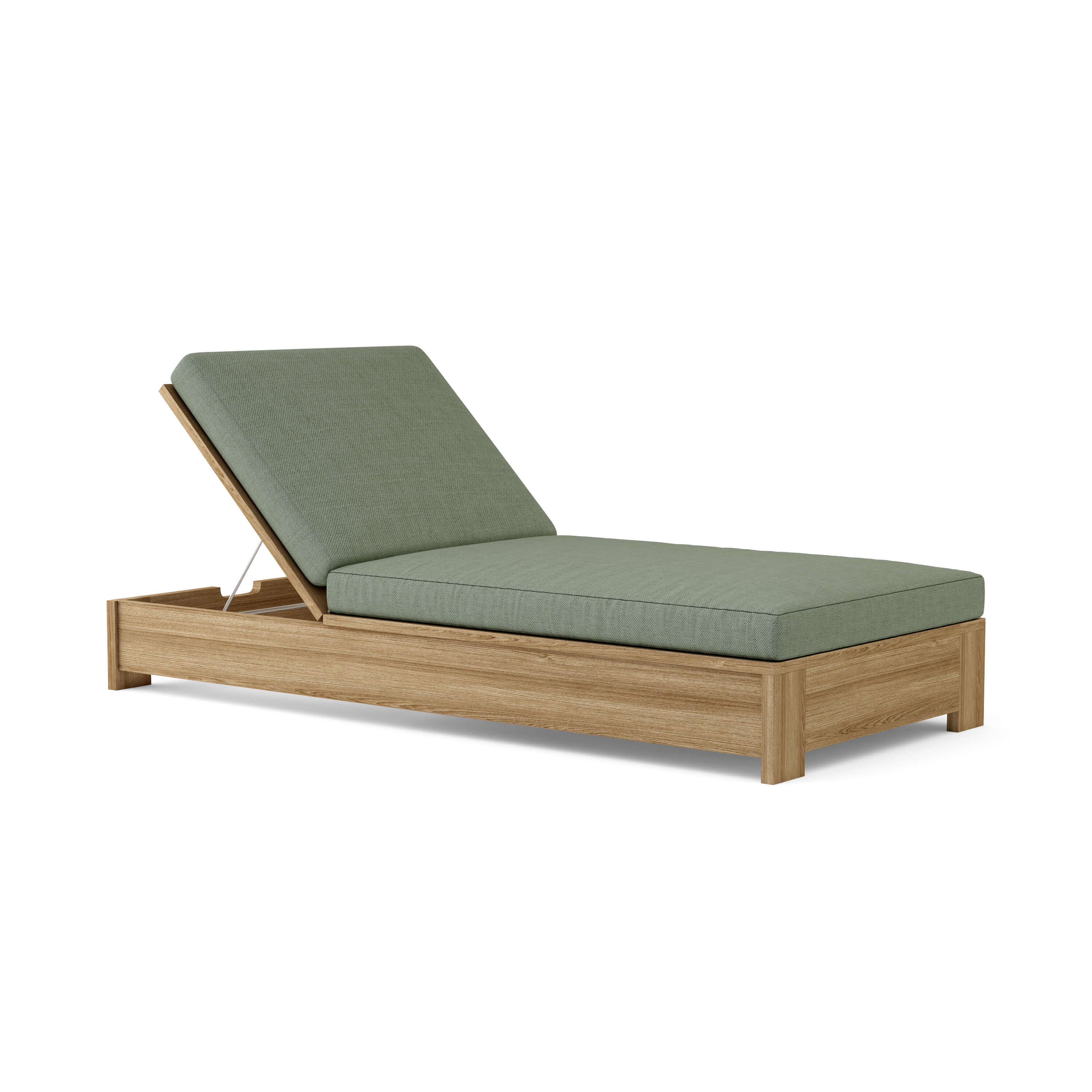 Premium Teak Wood Sun Lounger - Outdoor Patio Poolside Chaise Lounge for Backyard, Beach & Garden Relaxation | Weather-Resistant & Comfortable