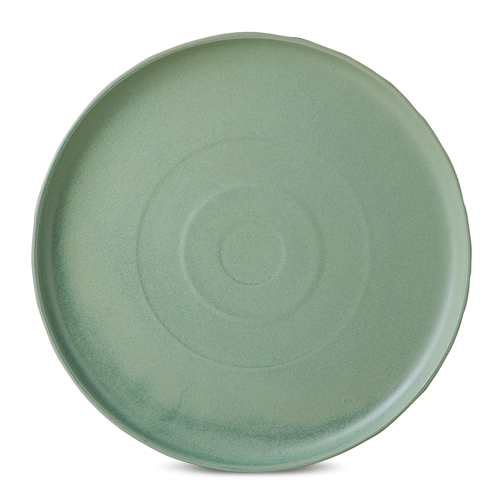 Mercer Project SHOSAI 16-Piece Stoneware Dinnerware Set - Modern Plates & Bowls Set for 4, Sage Green - Elegant Tableware for Everyday Dining, Dinner Parties & Home Decor