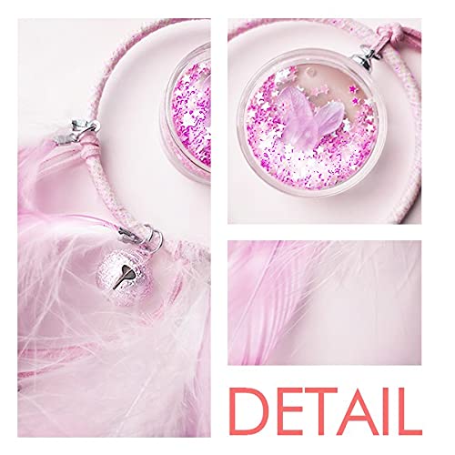 Elegant Calla Chic Fashion Dream Catcher with Small Bells - Boho Bedroom Decor for Wall Hanging, Nursery, and Home Aesthetic