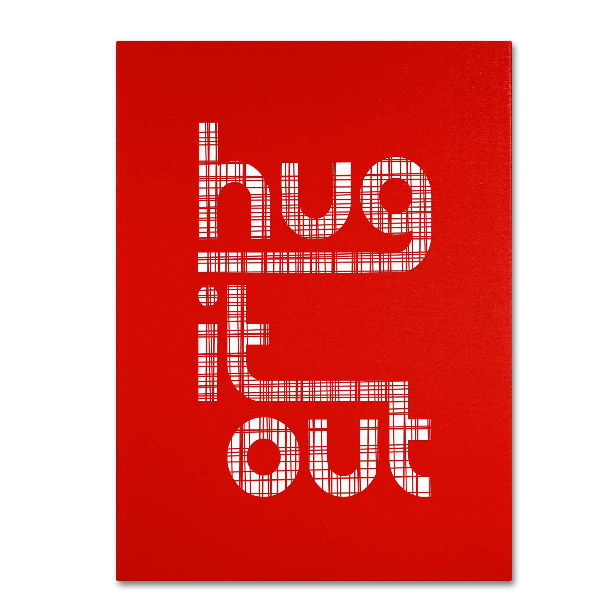Trademark Fine Art Hug it Out III Canvas Print by Megan Romo - 35x47 Inches Large Wall Art - Perfect for Living Room, Bedroom & Office Decor