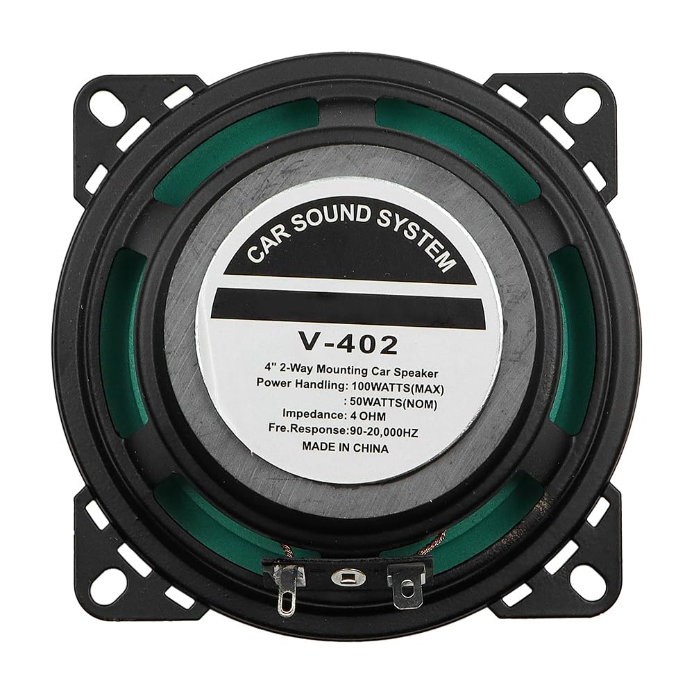 DollaTek 2PCS 4 Inch 40W Coaxial Car Audio Speakers - HiFi Full Range Frequency for Enhanced Car Sound System, Ideal for Sedans, SUVs, and Trucks