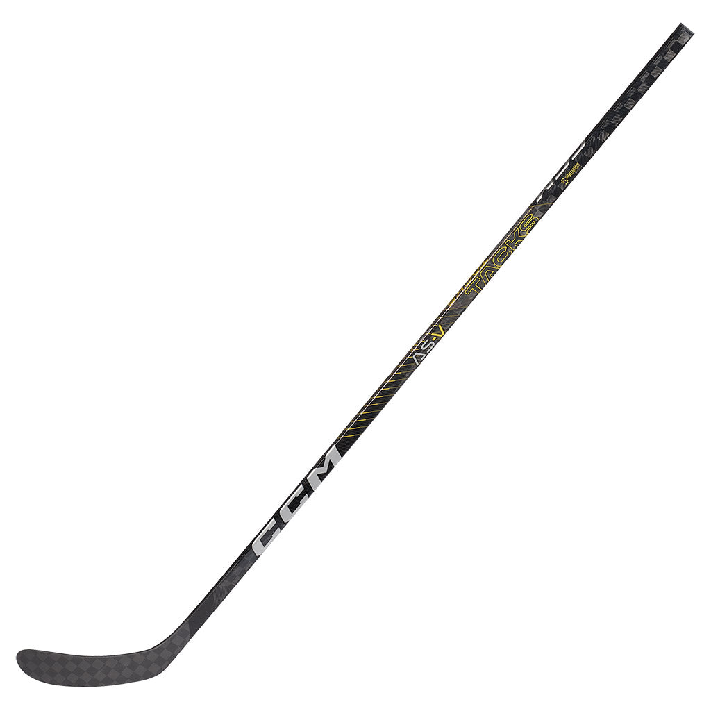 CCM Tacks AS V Junior Ice Hockey Stick - Lightweight Composite Hockey Stick for Youth Players - Perfect for Practice, Training & Games