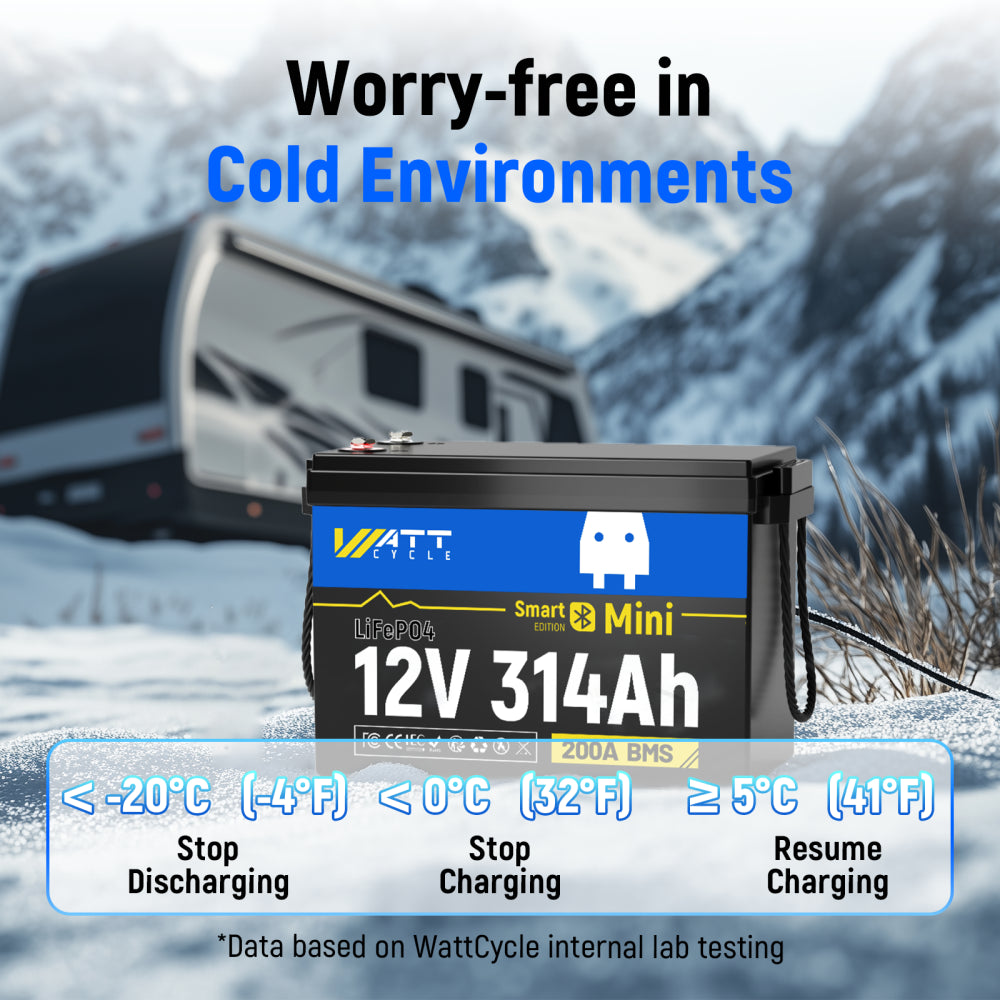 Best 12V 314Ah LiFePO4 Lithium Battery with Bluetooth - Perfect for Solar Power Systems, RVs, Marine & Off-Grid Applications