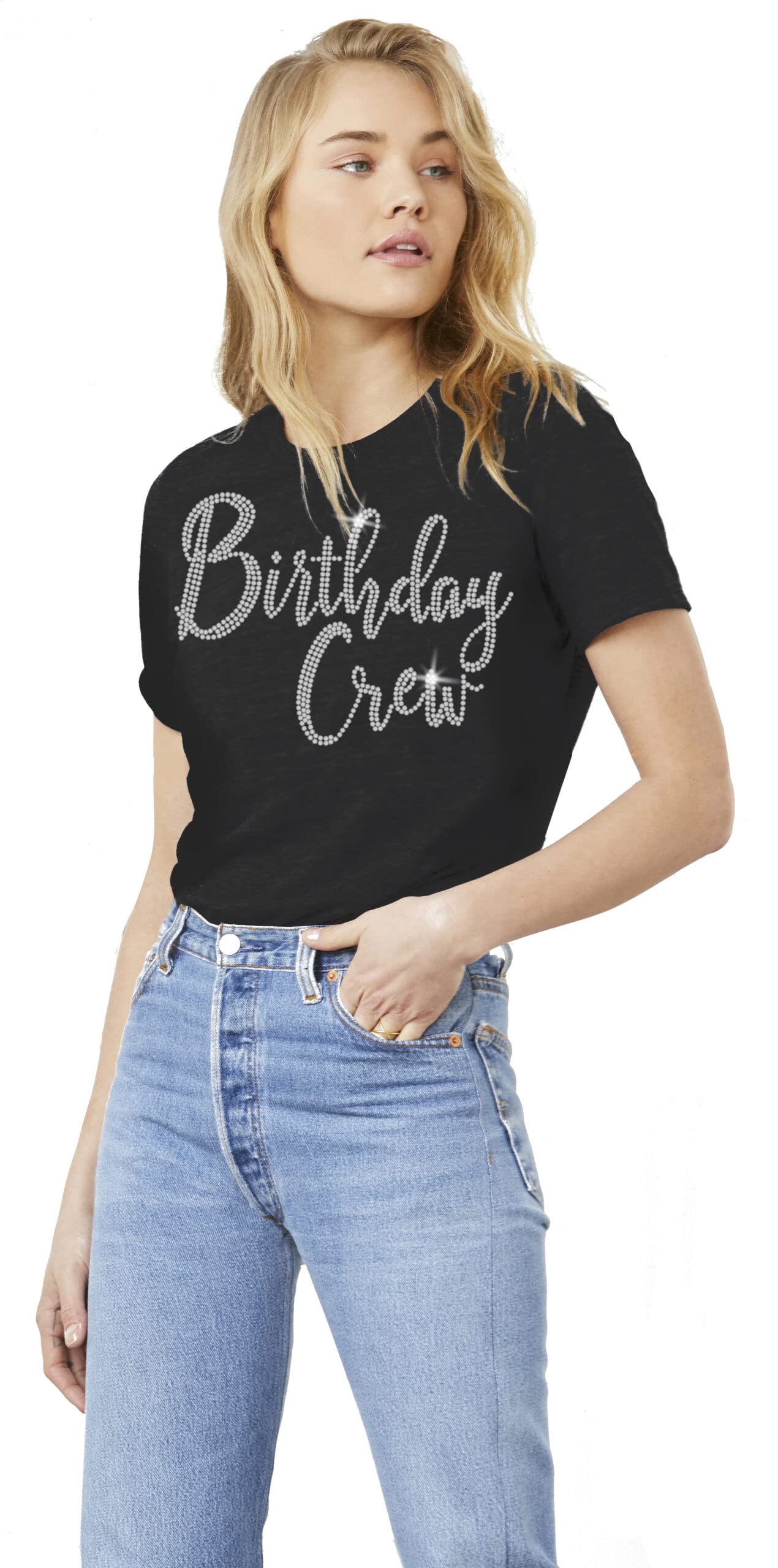 Birthday Queen Shirt Bedazzled - Women's Birthday Tops - Sparkling Birthday Gifts for Her | Perfect for Parties, Celebrations & Special Occasions