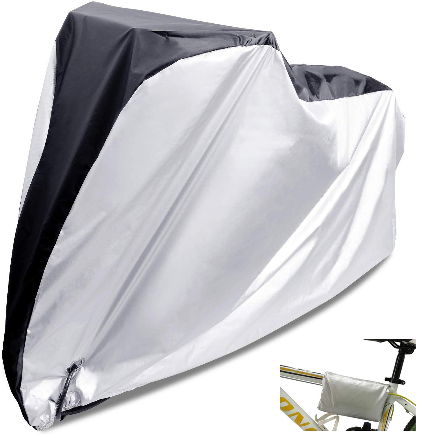 Boiiwant Waterproof Bicycle Rain Cover - Outdoor Dustproof Bike Wheel Protector with Anti-Theft Lock Holes, Foldable Storage Bag (5 Sizes) - Perfect for Commuting, Travel & Long-Term Bike Storage