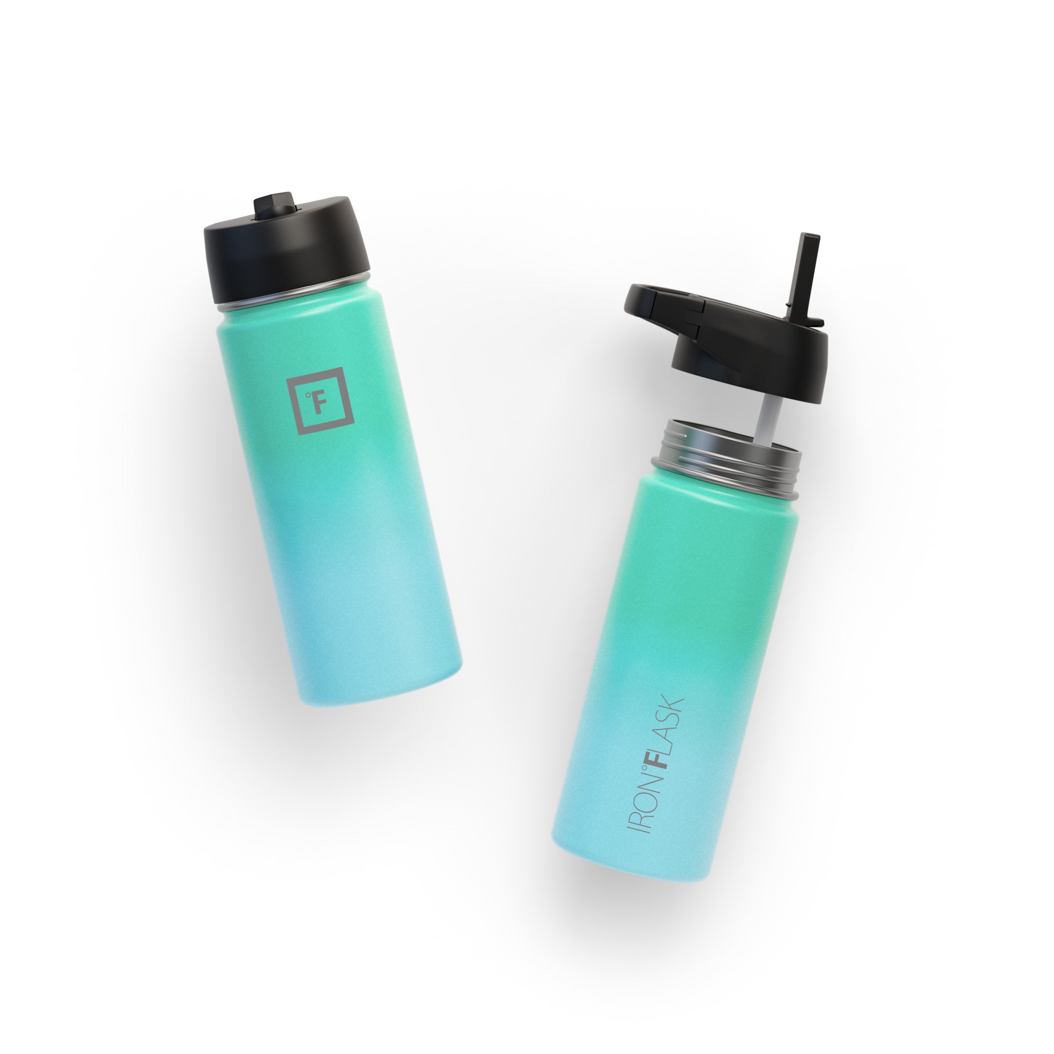 18 Oz Wide Mouth Water Bottle with Straw Lid - Leak Proof & BPA Free - Perfect for Gym, Hiking, Travel & Everyday Hydration