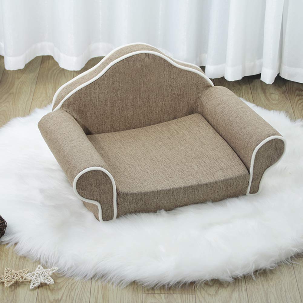 **Premium Orthopedic Memory Foam Pet Bed - Washable Removable Cover, Foldable Sofa Design for Dogs & Cats - Breathable Comfort for Small, Medium & Large Breeds - Perfect for Living Room, Bedroom & Travel (Coffee)**