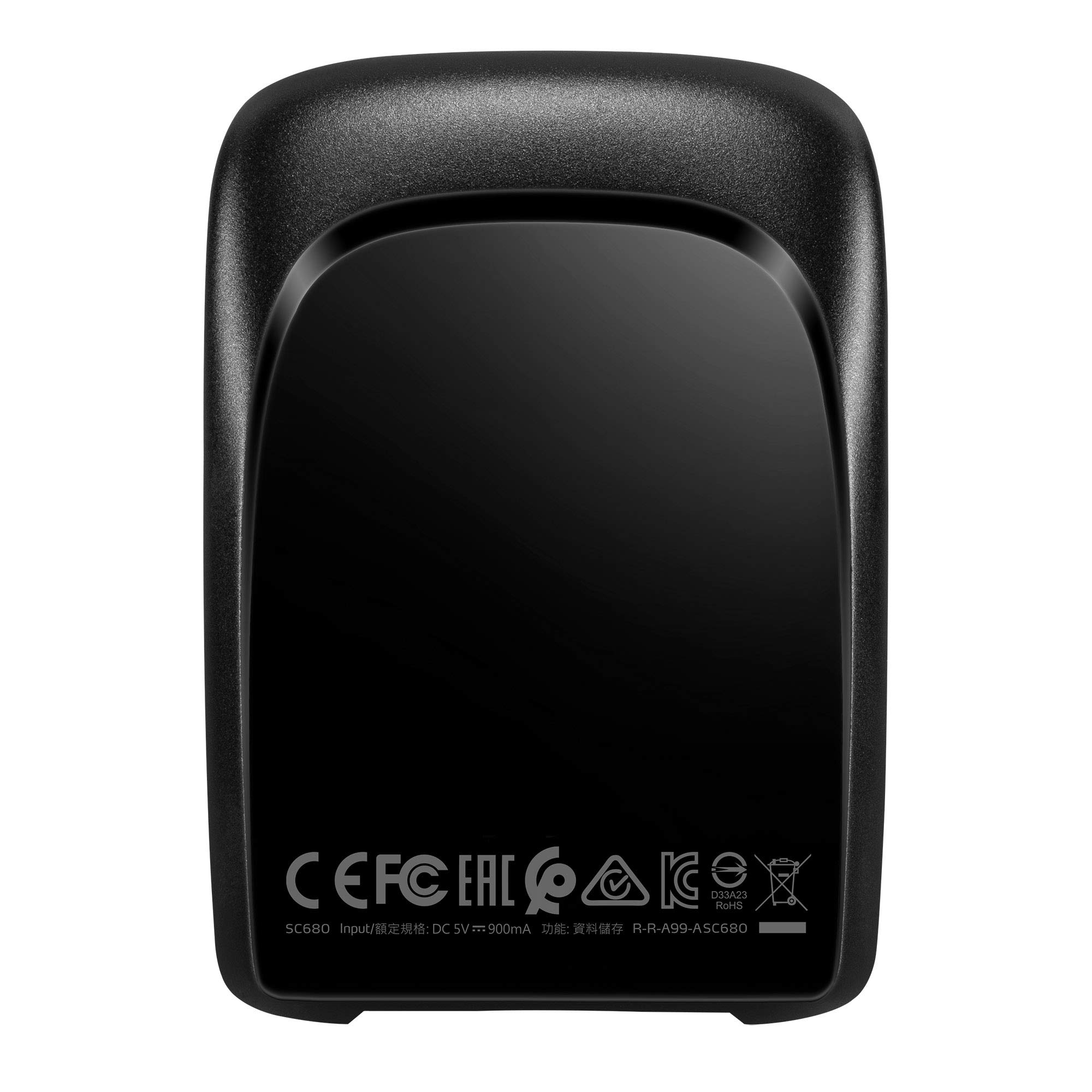 ADATA SC680 960GB External SSD Portable Hard Drive - USB 3.2 Gen 2 Type-C (10Gbps), 2.5 Inch Ultra Slim Design, High Speed Data Transfer for PC, Mac, Laptop, Gaming & Photo Editing - Black (ASC680-960GU32G2-CBK)