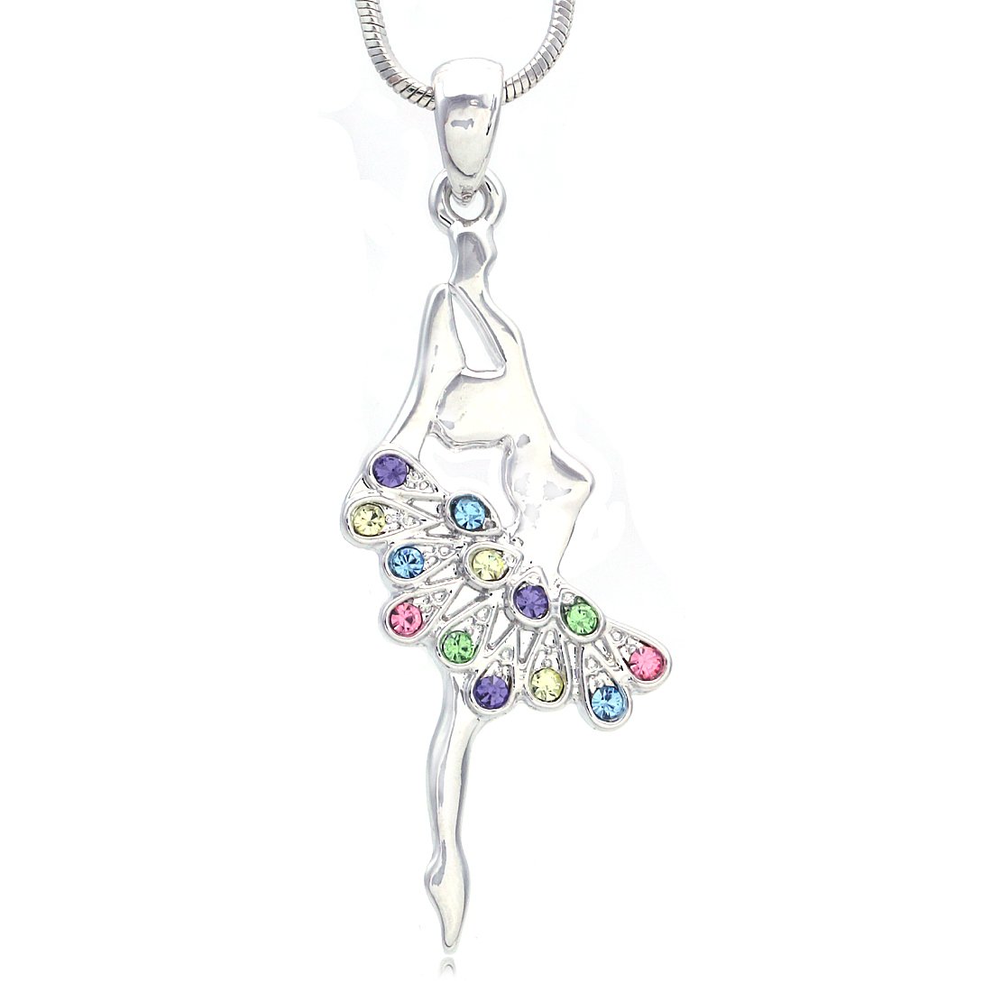Elegant Ballerina Dancer Ballet Pendant Necklace - Sterling Silver Charm Jewelry for Dance Lovers | Perfect Gift for Ballet Students, Teachers & Dance Performers