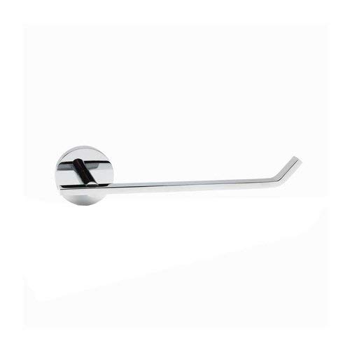 Polished Chrome Toilet Paper Holder - Modern Bathroom Tissue Roll Stand for Home, Office & Restrooms - Easy Installation & Durable Design